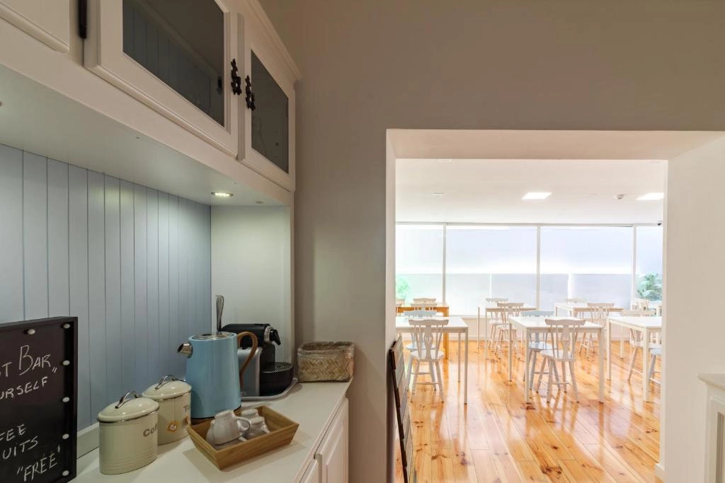 Shared kitchen and dining area